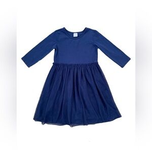 Hanna Andersson Size 130, 8, Navy Dress in Soft Tulle